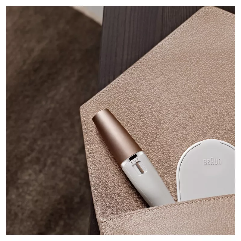 Depiladora facial Braun FaceSpa 851V Gold White