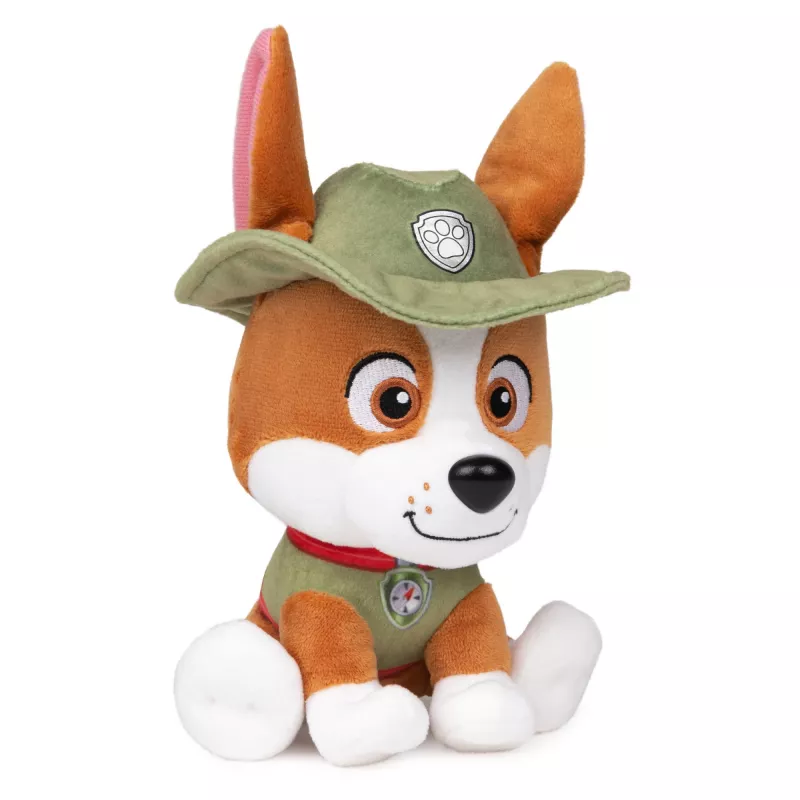 PAW Patrol GUND Peluche Tracker, juguete oficial de la exitosa serie, peluche para niños a partir de 1 año, 15 cm