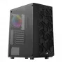 Caja de PC Aerocool Hive-G-BK-v3 semitorre negra