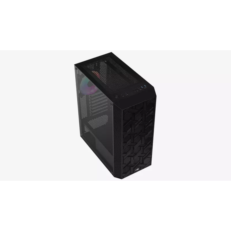 Caja de PC Aerocool Hive-G-BK-v3 semitorre negra