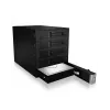 ICY BOX - IB-565SSK - Backplane, 5x SATA 3,5 HDD para 3x bahía 5,25, hot swap, sin bandejas - black