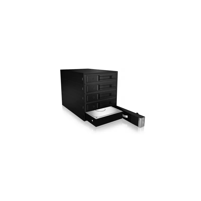ICY BOX - IB-565SSK - Backplane, 5x SATA 3,5 HDD para 3x bahía 5,25, hot swap, sin bandejas - black