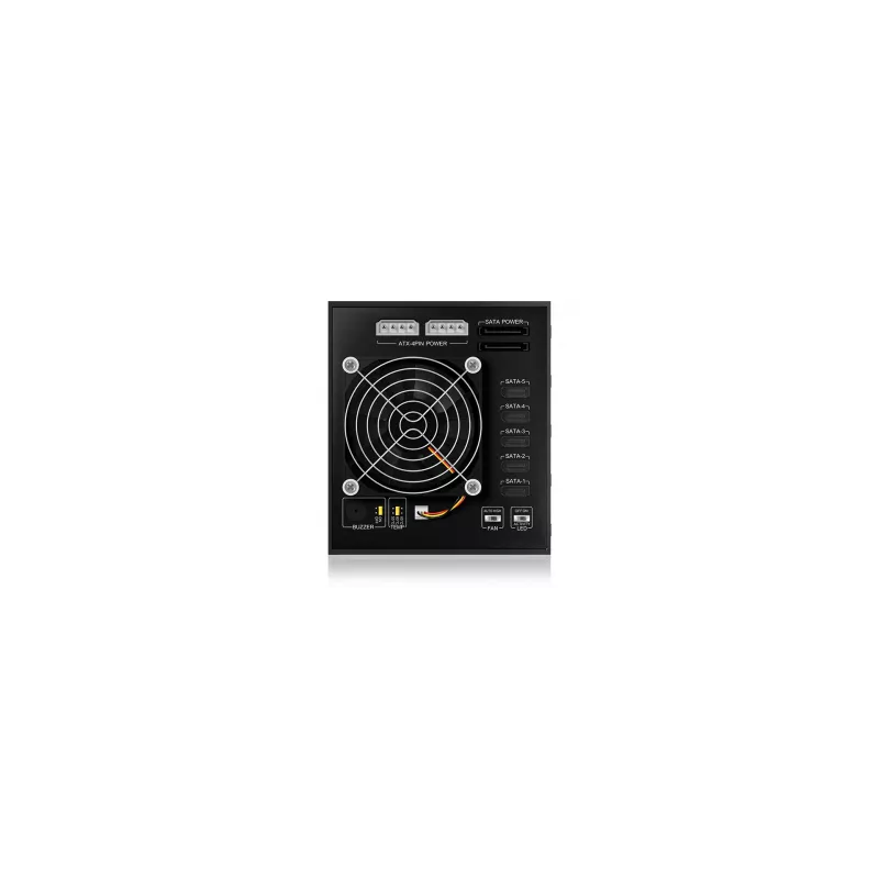 ICY BOX - IB-565SSK - Backplane, 5x SATA 3,5 HDD para 3x bahía 5,25, hot swap, sin bandejas - black