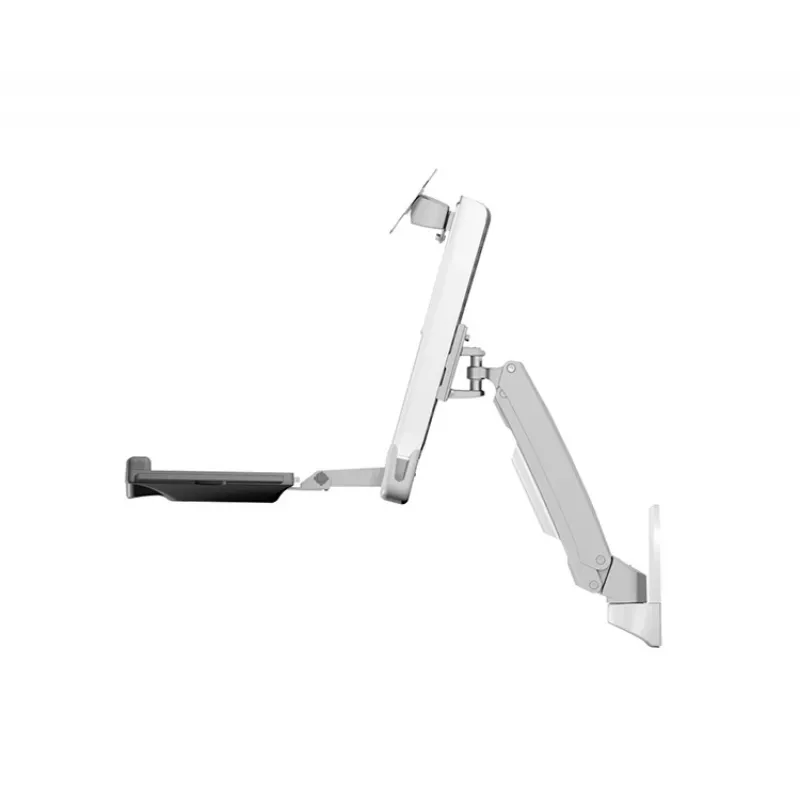 ICY BOX IB-MS600-W soporte de pared de 61 cm (24 inch) gris, plateado, blanco