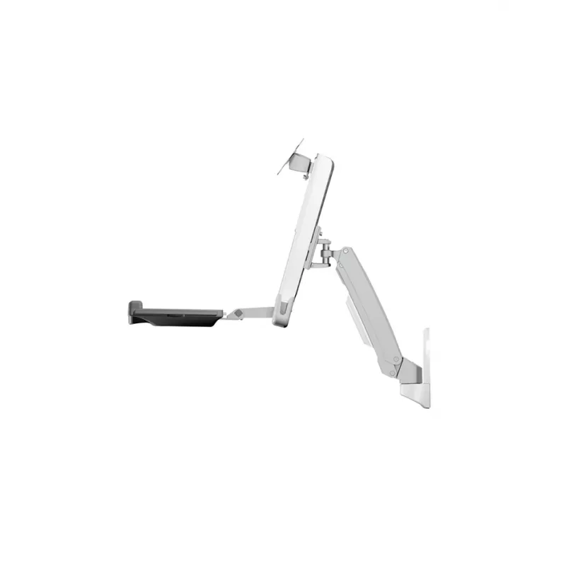 ICY BOX IB-MS600-W soporte de pared de 61 cm (24 inch) gris, plateado, blanco