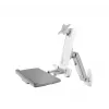 ICY BOX IB-MS600-W soporte de pared de 61 cm (24 inch) gris, plateado, blanco