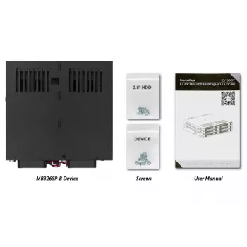 Disk Array Icy Dock MB326SP-B 0 TB rack 1U negro