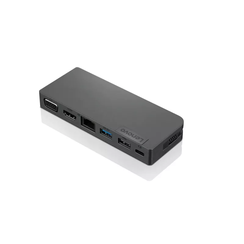 Lenovo 4X90S92381 Powered USB-C Travel Hub estación de acoplamiento, VGA, HDMI, 13 W, Iron Grey