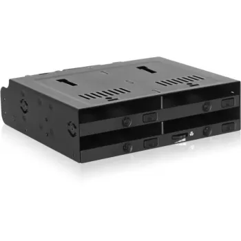 Bandeja extraíble Icy Dock MB014SP-B R1 negro – 1x bahía de disco SATA de 3,5 pulgadas, compatible con hot-swap