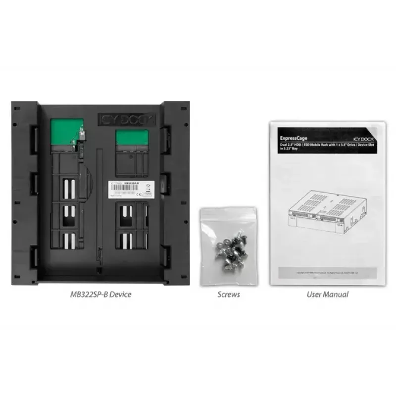 Marco de instalación para unidades Icy Dock MB322SP-B