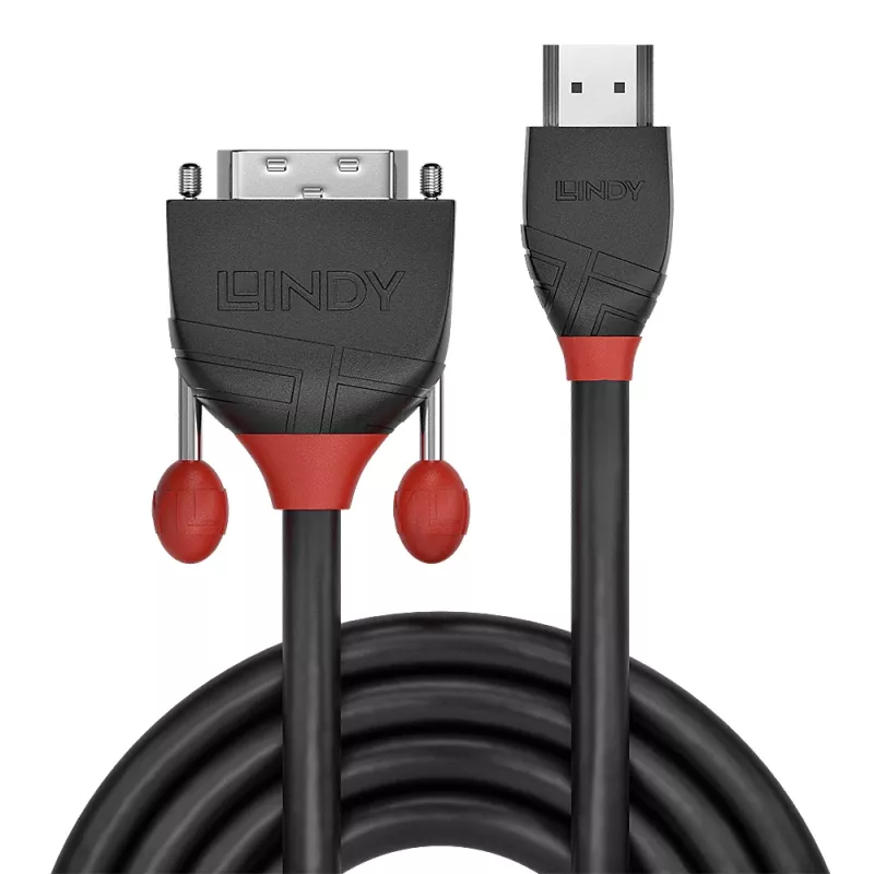 Cable HDMI a DVI Lindy, 1 m, Black Line