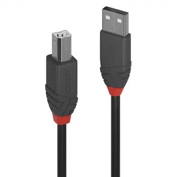 Cable USB 2.0 tipo A a B Lindy 5m, Anthra Line