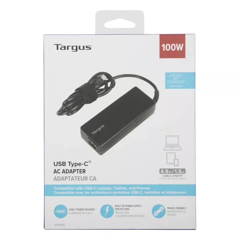 Fuente de alimentación/cargador de interior Targus APA108EU 100 W negro