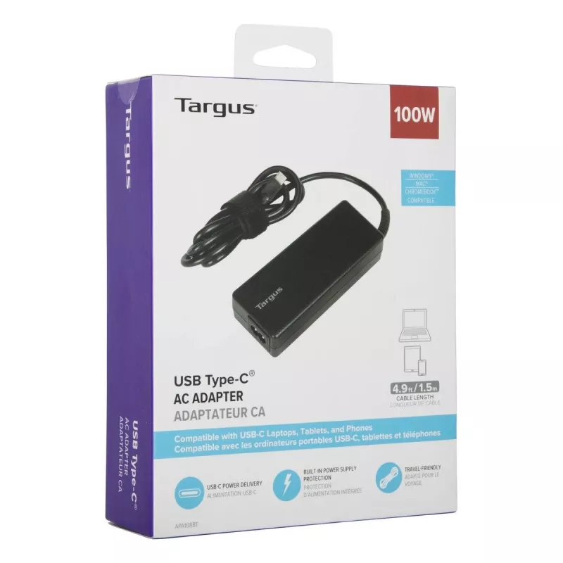Fuente de alimentación/cargador de interior Targus APA108EU 100 W negro