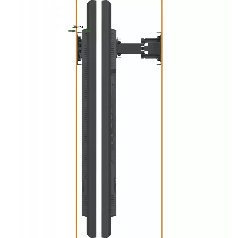 Soporte de pared iiyama MD-WM0001 para pantallas de señalización digital 165,1 cm (65 inch) negro