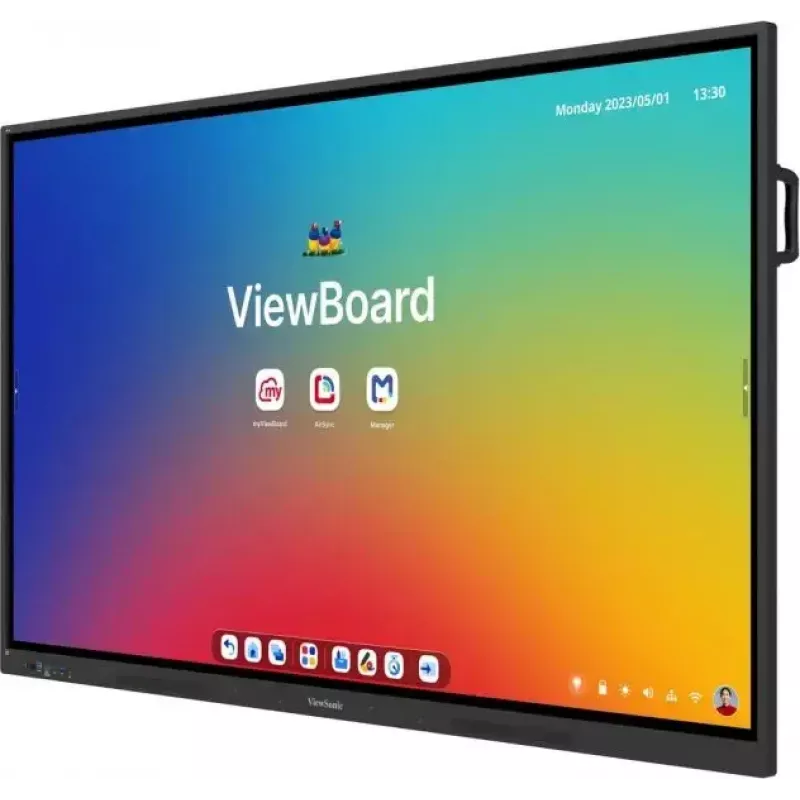 ViewSonic ViewBoard IFP6534 pantalla interactiva multitáctil de 65 pulgadas (165,1 cm), Android 14 EDLA, 8 GB de RAM, 450 cd/m², altavoces de 40 W, negra
