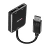 Hub de interfaz Lindy 38430 DisplayPort 21600 Mbit/s negro