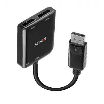 Hub de interfaz Lindy 38430 DisplayPort 21600 Mbit/s negro