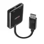 Hub de interfaz Lindy 38430 DisplayPort 21600 Mbit/s negro