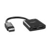 Hub de interfaz Lindy 38430 DisplayPort 21600 Mbit/s negro