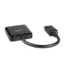 Hub de interfaz Lindy 38430 DisplayPort 21600 Mbit/s negro