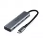 Lindy 43414 hub USB 3.2 Gen 2 Type-C de 4 puertos, 4x USB-C, de sobremesa