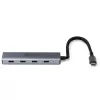 Lindy 43414 hub USB 3.2 Gen 2 Type-C de 4 puertos, 4x USB-C, de sobremesa
