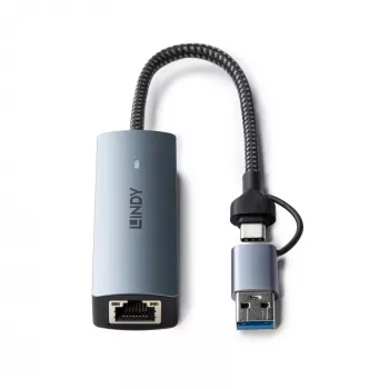 Lindy 43415 convertidor de USB 3.2 Gen 1 a 5G Ethernet