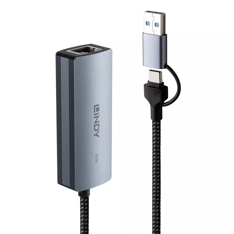 Lindy 43415 convertidor de USB 3.2 Gen 1 a 5G Ethernet