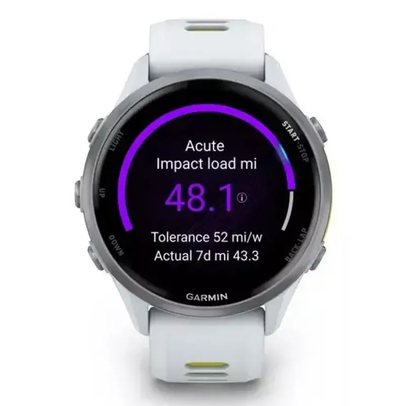 Garmin Forerunner 970 Titanium 010-02969-11 reloj inteligente deportivo, Whitestone/Amp Yellow