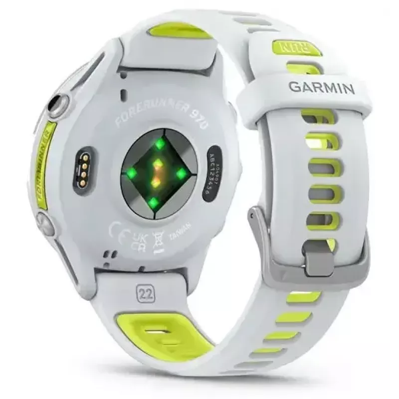 Garmin Forerunner 970 Titanium 010-02969-11 reloj inteligente deportivo, Whitestone/Amp Yellow