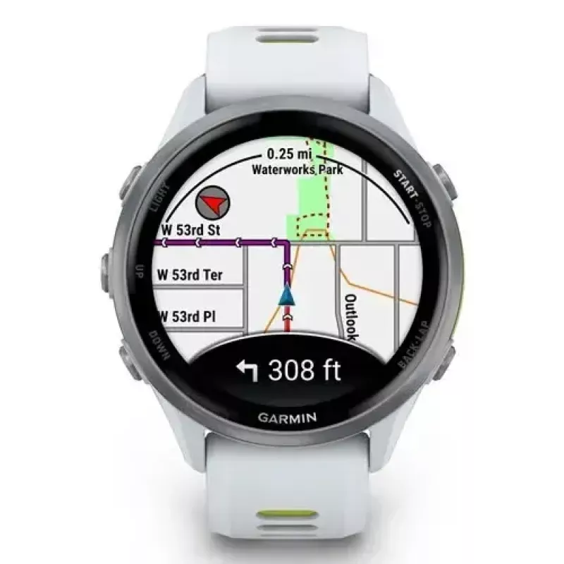 Garmin Forerunner 970 Titanium 010-02969-11 reloj inteligente deportivo, Whitestone/Amp Yellow