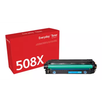 Tóner cian Everyday™ de Xerox compatible con HP 508X (CF361X), alta capacidad