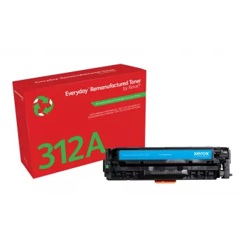 Tóner cian remanufacturado Everyday™ de Xerox compatible con HP 312A (CF381A), capacidad estándar