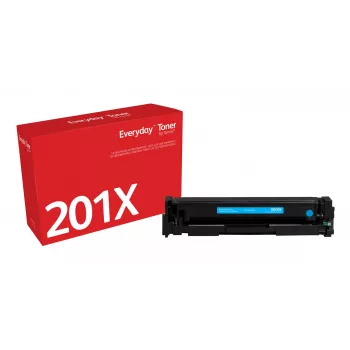 Tóner cian Everyday™ de Xerox compatible con HP 201X (CF401X), alta capacidad