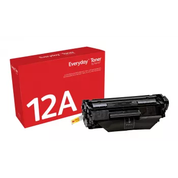 Tóner negro Everyday™ de Xerox compatible con HP 12A (Q2612A), capacidad estándar