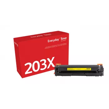 Tóner amarillo Everyday™ de Xerox compatible con HP 203X (CF542X), alta capacidad