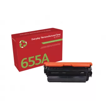 Tóner negro remanufacturado Everyday™ de Xerox compatible con HP 655A (CF450A), capacidad estándar