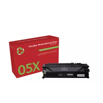 Tóner mono remanufacturado Everyday™ de Xerox compatible con HP 05X (CE505X), alta capacidad