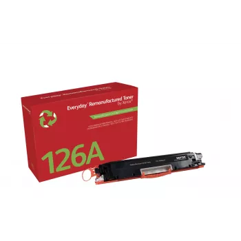 Tóner negro remanufacturado Everyday™ de Xerox compatible con HP 126A (CE310A), capacidad estándar