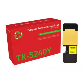 Tóner amarillo remanufacturado Everyday™ de Xerox compatible con Kyocera TK-5240Y, capacidad estándar