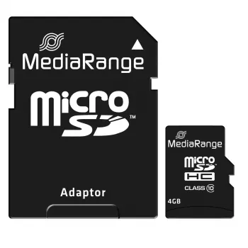 Tarjeta de memoria MediaRange 4 GB MicroSDHC Class 10 MR956