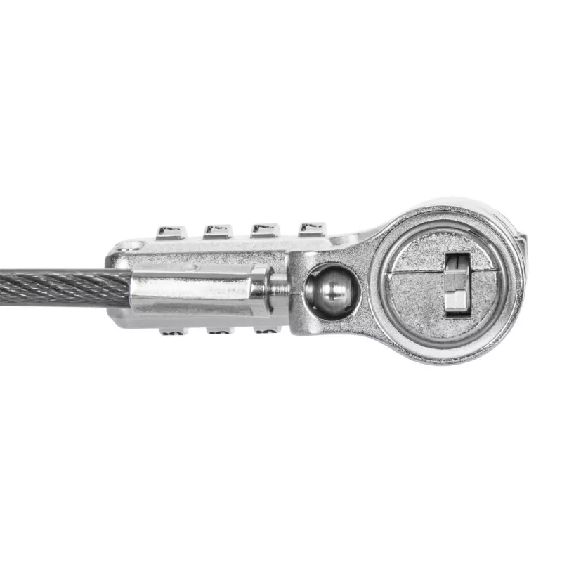 Cable de seguridad Targus ASP96RGL Plata 2m Candado de combinación