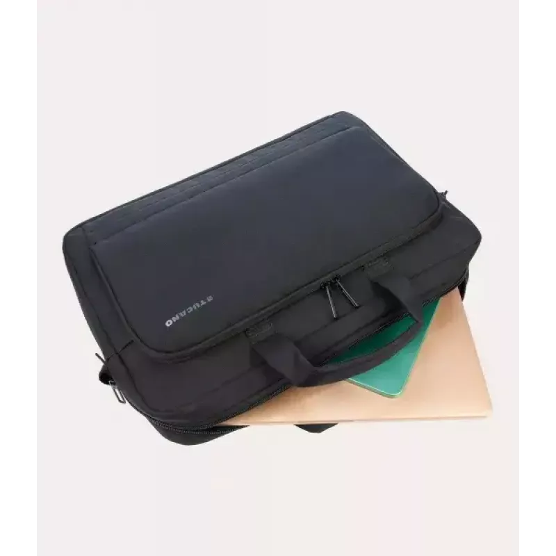 Bolso shopper Tucano BORSA NB 17 plástico reciclado negro azul