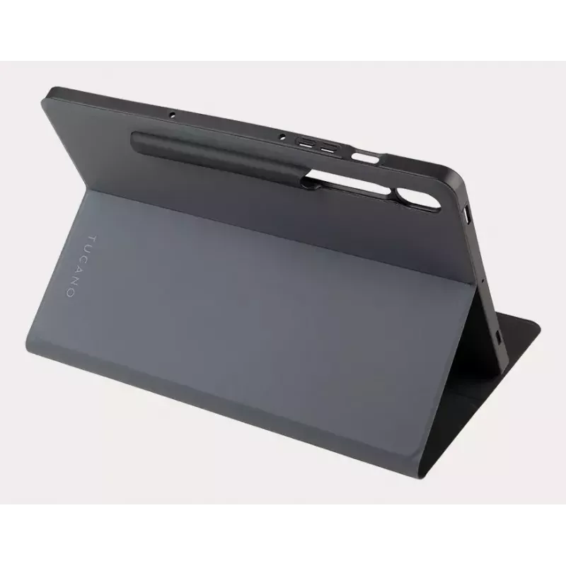 Tucano Gala TAB-GSS9P2-DG funda folio para Samsung Galaxy Tab S9+ / S9 FE+ de 12,4 pulgadas, gris
