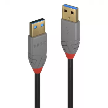 Cable Lindy 1 m USB 3.2 Type-A, 5 Gbit/s, Anthra Line