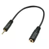 Adaptador de audio Lindy conector macho de 2,5 mm a conector hembra de 3,5 mm