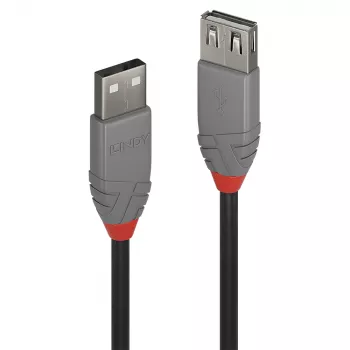 Cable alargador Lindy 1 m USB 2.0 Type-A, Anthra Line
