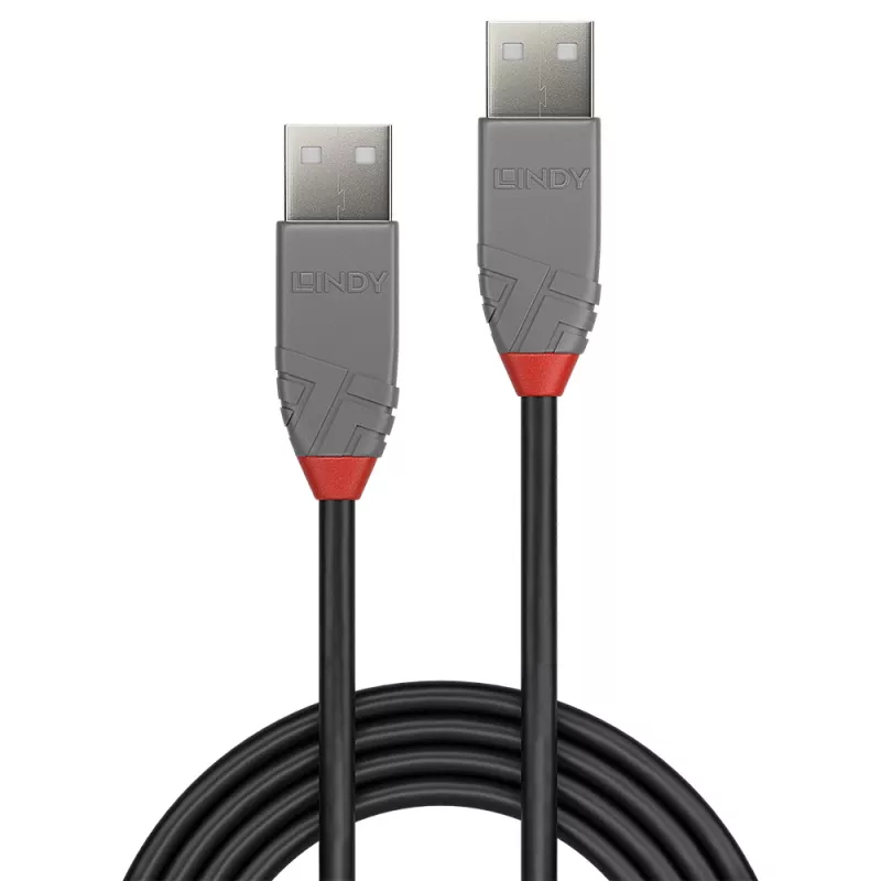 Cable Lindy 1 m USB 2.0 Type-A a A, Anthra Line