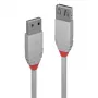 Cable alargador Lindy 1 m USB 2.0 Type-A, Anthra Line, gris